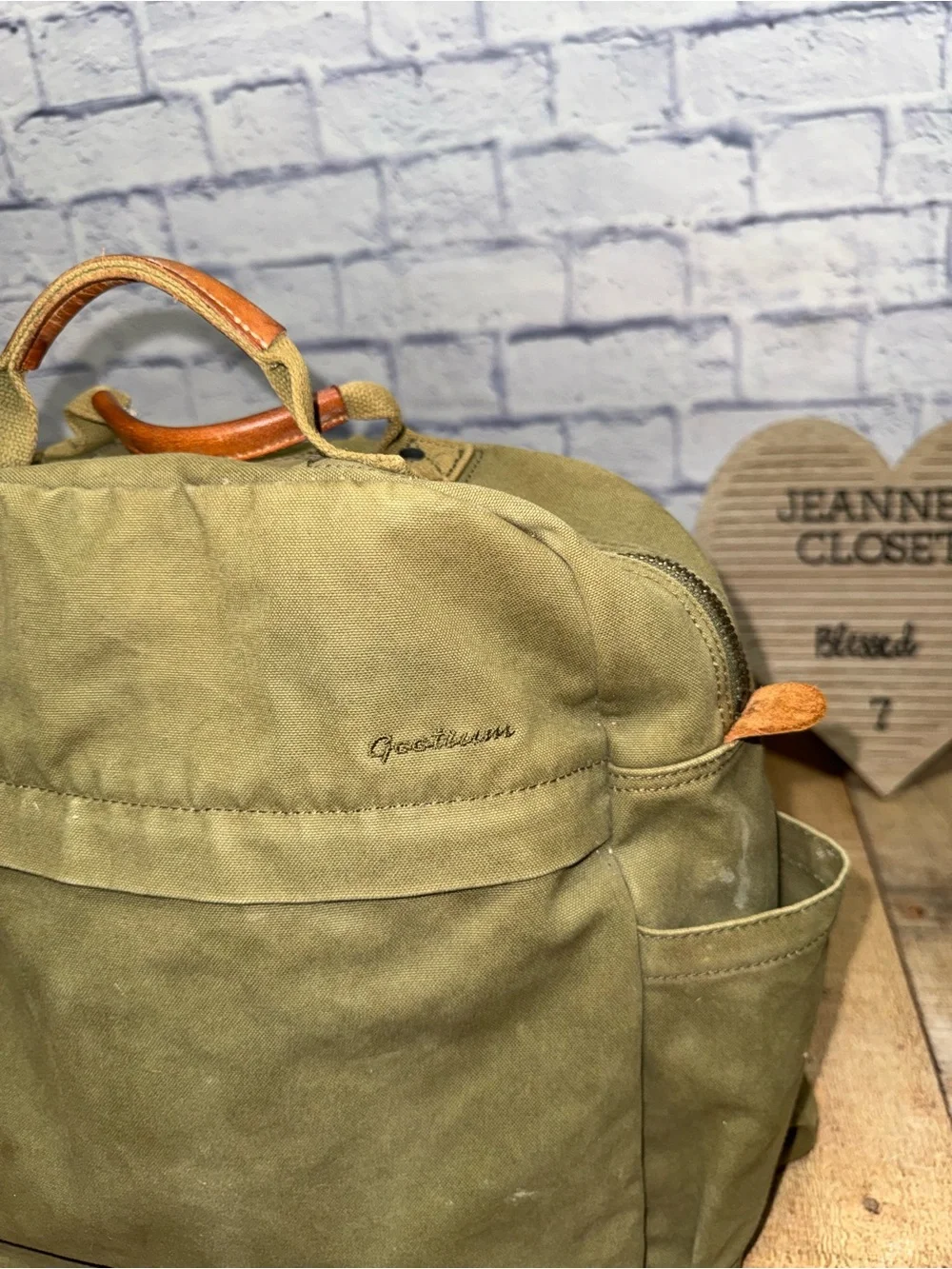 Gootium Backpack Army Green  The Gootium Canvas Backpack in Army Green